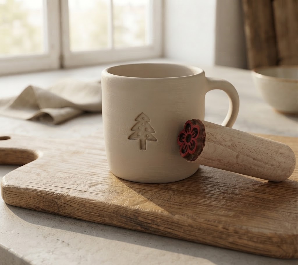 Mooncake Clay Stamp 1.5cm, Dim Sum Dough & Steamed Bun Pattern Printing Seal for Baking and Clay Craft