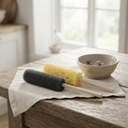 Ceramic Clay Smoothing Sponge forSlender Cylindrical Solid Pottery Sponge Stick, Fine Detail Sponge for Cleaning Clay Holes, Burrs & Excess Slip Wet Clay Hole Finishing & Edge Cleaning, Professional Pottery Repair Sponge