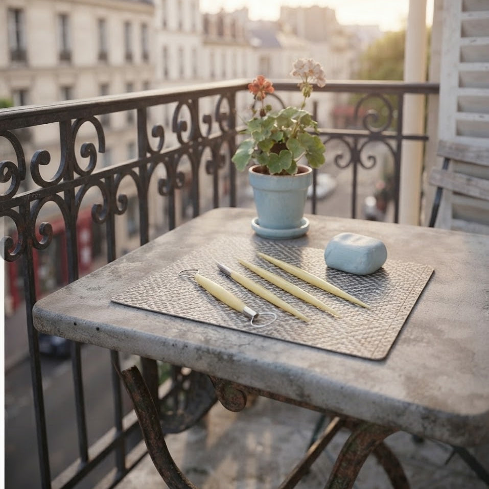 Wooden Pottery Sculpting Knife 5-Piece Set, Clay Modeling & Soft Clay Carving Tool Kit for DIY Craft