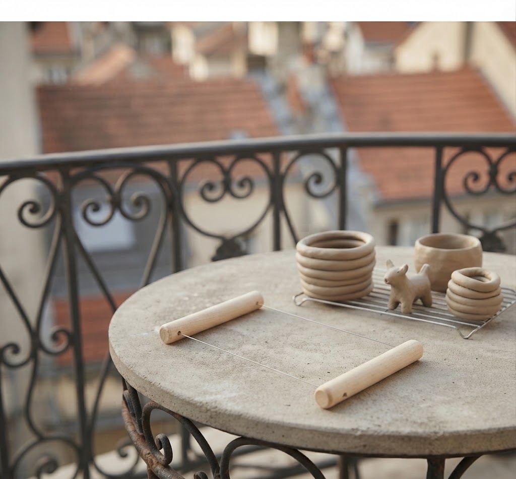 Clay Cutting Wire Tool, Pottery Clay Cutter with Steel Wire for Splitting, Slicing and Dividing Clay Blocks