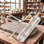 Acrylic Clay Rolling Pin, Clear Roller for Fondant Polymer Clay & Soft Clay Flattening, Smooth Baking Tool